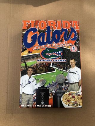 Florida Gators Frosted Flake Cereal National Champs Publix 2007 Exclusive