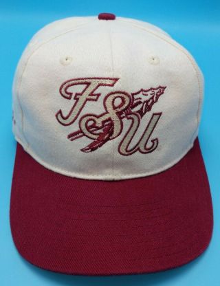Florida State University Seminoles / Fsu Vintage White Adjustable Cap / Hat Nike