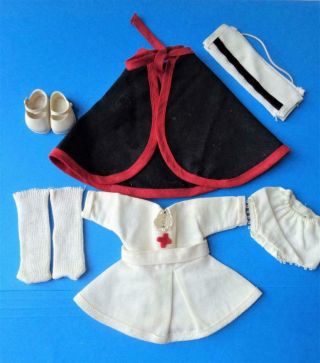 1955 Vogue Ginny Gym Kids Nurse Outfit 31 Vintage Doll Clothes For 7 " 8 "