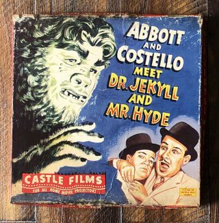 Vintage Castle Films 8mm Abbott And Costello Meet Dr.  Jekyll And Mr.  Hyde