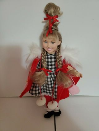 Vintage Dr.  Seuss How The Grinch Stole Christmas “cindy Lou” Doll 14” Tall 2000