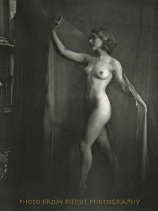 Nude Woman Ghost 8.  5x11 " Photo Print Vintage Naked Female B&w Photography