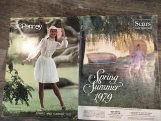 2 Vintage Catalogs 1972 Sping Summer J C Penny & 1978 Spring Summer Sears