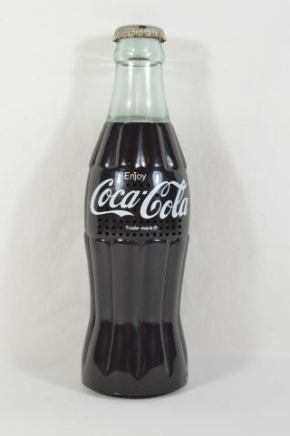 Vintage Coca - Cola Bottle Shaped Transistor Fm Radio 7 - 3/4 " Tall Novelty