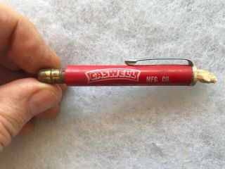 Caswell Mfg.  Co.  Vintage Bullet Pencil With Pig Top,  Cherokee,  Iowa