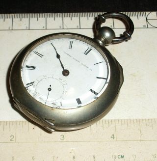 United States Watch Company Antique Pocket Watch Edwin Rollo Circa 1864 Marion