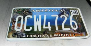 Arizona Wildlife License Plate