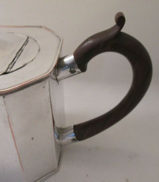 A Fine Geometric Old Sheffield Plate Tea Pot - Regency c1820 3