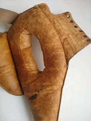 Vintage Boxing Everlast NY Leather Head Cover Protect Gear 1940s 3