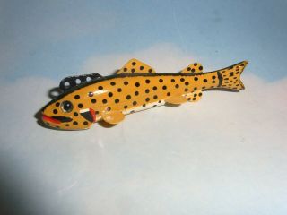 Wonderful Vintage Cadillac Style Trout Ice Spear Fishing Decoy / Jim Nelson