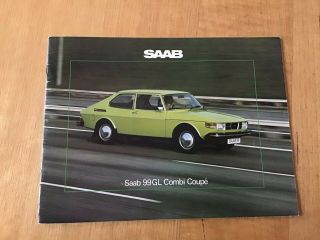 1976 Saab Sales Brochures 99 Gl Combi Coupe