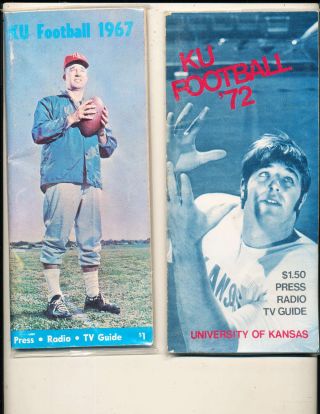 1967 Kansas Football Press Media Guide (only One Listed) Bx101