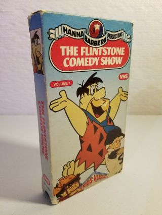 1986 The Flintstone Comedy Show Volume 1 Vhs Animated - - Vintage