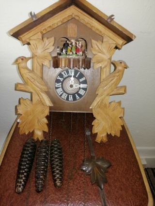 Vintage,  Triple Weight,  Musical Cuckoo Clock.  Regula 25 Movement.  Restoration.