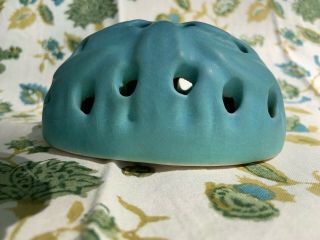 Van Briggle Vintage Pottery Flower Frog,  Turquoise,