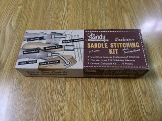 Vintage Tandy Leather Co.  Saddle Stitching Kit 1190 Set Complete