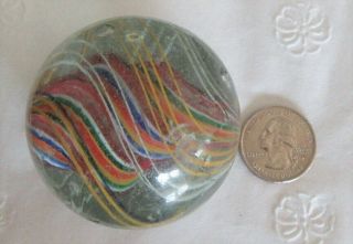 Huge Antique Swirl Marble 2 1/4 Inches