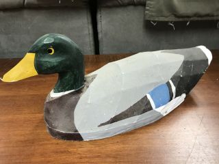 Duck Decoy.  Hand Crafted Paper Mache.