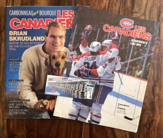 May 21,  1989 - Nhl Calgary Flames Vs Montreal Canadiens Finals Program & Ticket