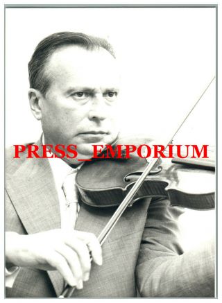 Henryk Szeryng 1975 Violoniste Polonais Photo Presse Vintage Opera Violonist
