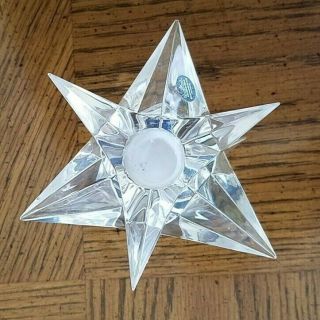 Rosenthal 9 Pointed Star Candle Holder In Lead Crystal (24 V.  H. ),  Vintage