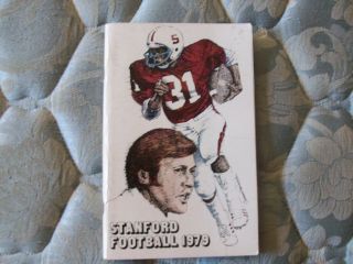 1979 Stanford Cardinal Football Media Guide Yearbook John Elway Program Book Ad