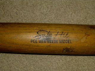 Dodgers Pee Wee Reese No.  14w Safe Hit Hillerich & Bradsby Vintage Baseball Bat