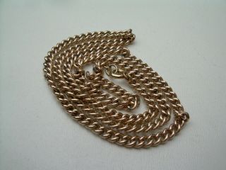 Antique Victorian Rose Gold Chain Heavy 9ct Plated.