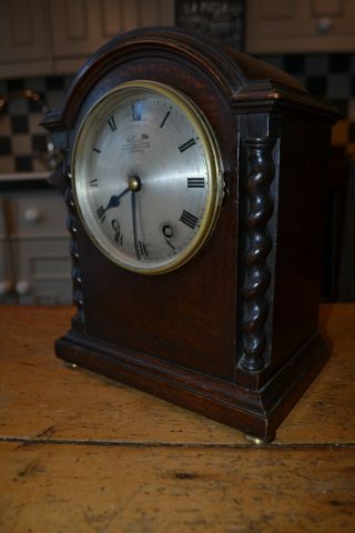 Victorian Oak Cased Bracket Clock By Webster For Restoration