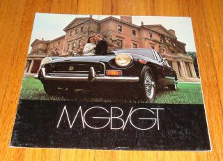 1970 Mg Mgb Gt Foldout Sales Brochure