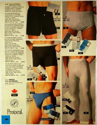 1996 Vintage PAPER PRINT AD Calvin Klein mens fashion briefs boxer underwear 2