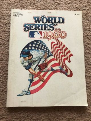 1980 World Series Program & World Series Ticket Stubs