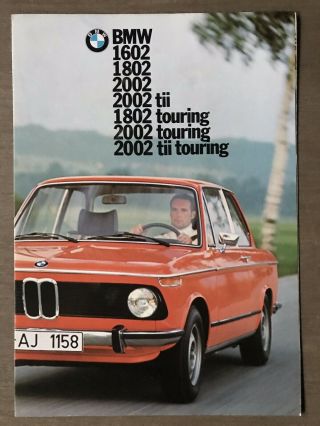 1974 Bmw 1602 1802 2002 Australian Sales Brochure (8 Page)