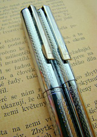 1980 PAX MGT PEVDI Fountain Pen Ballpoint Pen SET Hungary Vintage 2