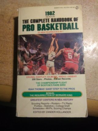 1982 The Complete Handbook Of Pro Basketball 320 Pages Shipp