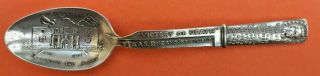 Daughters Of The Republic Of Texas Bowie Knife Sterling Silver Souvenir Spoon
