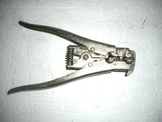 Vintage Ideal Industries Heavy Duty E - Z Wire Stripper Tool Made In Usa