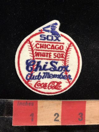 Vtg Coca - Cola Chicago White Sox Chi Sox Club Member Illinois Baseball Patch 91q