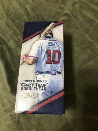 Chipper Jones Crazy Train Bobblehead 8/18/2018 SGA Braves 2