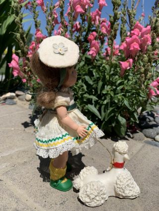 Early Vogue Painted Eye Ginny in Candy Dandy 52 & Vintage French Poodle 3