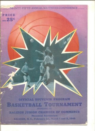 1946 Southern Conference Basketball Tournament Program (acc)