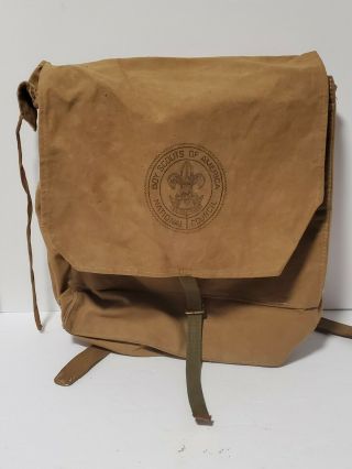 Boy Scouts Vintage Day Hike Bag No.  1225 Lightweight Pack Knapsack Bsa National