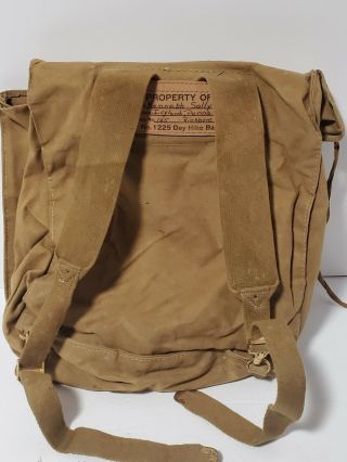 Boy Scouts Vintage Day Hike Bag No.  1225 Lightweight Pack Knapsack BSA National 3
