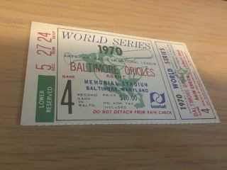 Baltimore Orioles Cincinnati Reds World Series Ticket Stub Gm 4 Great Shape