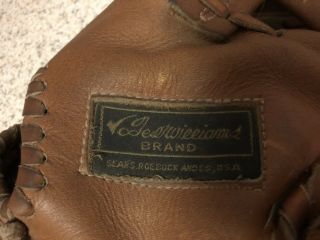 Vintage Ted Williams Sears Roebuck And Co.  16156 Pro Style Pocket Baseball Glove
