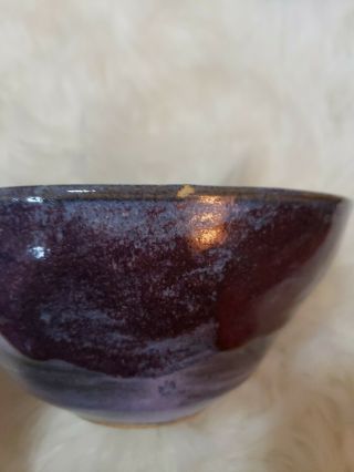 Vintage Hand Thrown Studio Art Pottery Bowl - Signed By Gloria 8 