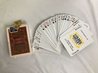 1970’s Vintage Red Golden Nugget Gambling Hall & Rooming House Playing Cards 2