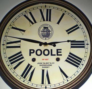 London & South Western Railway Style Clock,  For Poole Station,  Dorset.