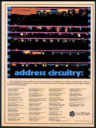 1977 Mits Altair Computer Circuitry Art Photo Vintage Print Ad