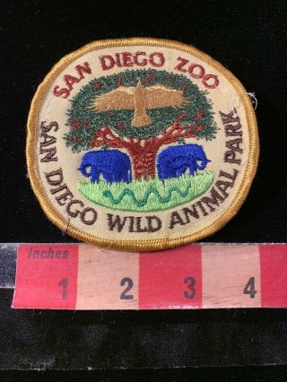 Vintage San Diego Zoo & Wild Animal Park California Patch - Elephant 99a5